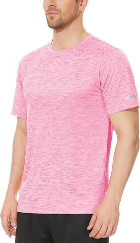 MAGCOMSEN Men's Workout T-Shirts Quick Dry Athletic Moisture Wicking Performance Shirt for Running Gym in Kuwait