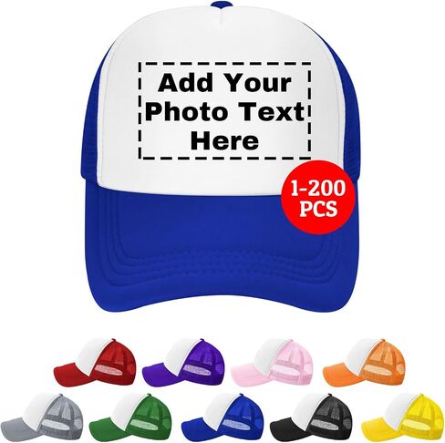 Custom Hat Design Your Own Personalized Text Photo Logo Trucker Caps Men Women in Saudi Arabia