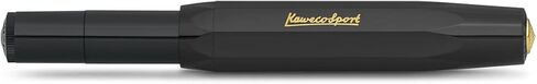 Kaweco CLASSIC SPORT Gel/Ballpoint Pen Black I Including 0.7 mm Rollerball Pen Refill for Left-Handed and Right-Handed Users in Classic Design with Ceramic Ball I Gel Rollerball 13 cm in Saudi Arabia