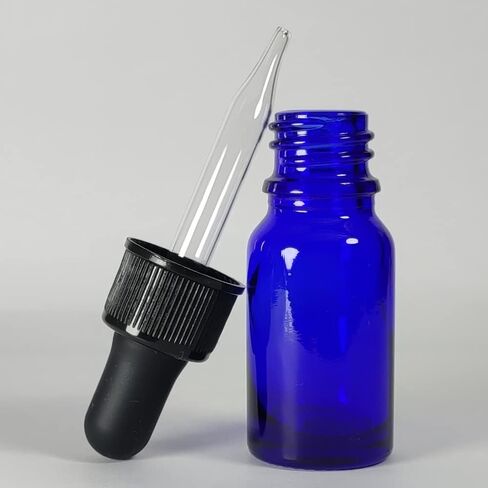 Bioll 10ml (1/3 oz) Glass Dropper Bottle. Essential Oil Bottle With Glass Eye Droppers. For Lab Bottles, Alcohol Bottles And Sterilize Water Bottles-24Pcs (Amber) in Saudi Arabia