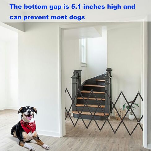 Expandable Outdoor Dog Gate with 360° Wheels, Aluminum Portable Pet Fence, Adjustable Folding Security Barricade, 129 x 15.5 x 40.5 Inches Expansion Size，Folding Security Gates with Wheels in Saudi Arabia