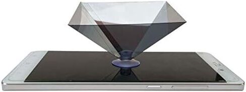 Arinda 3D Hologram Pyramid Display Projector Video Stand Portable for Smart Mobile Phone in Saudi Arabia