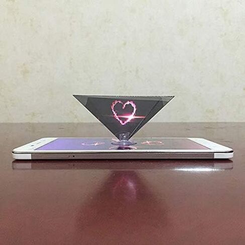 Arinda 3D Hologram Pyramid Display Projector Video Stand Portable for Smart Mobile Phone in Saudi Arabia