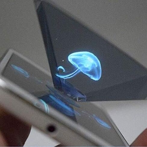 Arinda 3D Hologram Pyramid Display Projector Video Stand Portable for Smart Mobile Phone in Saudi Arabia