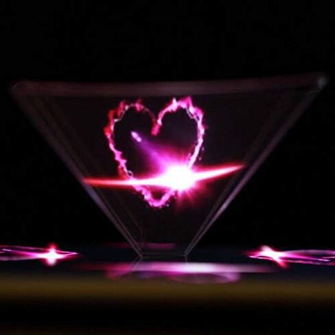 Arinda 3D Hologram Pyramid Display Projector Video Stand Portable for Smart Mobile Phone in Saudi Arabia