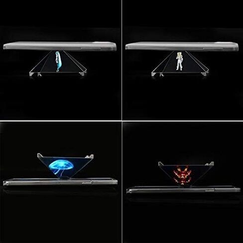 Arinda 3D Hologram Pyramid Display Projector Video Stand Portable for Smart Mobile Phone in Saudi Arabia