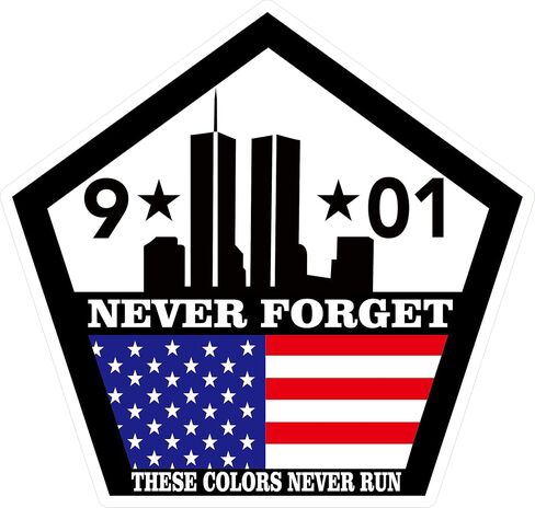 3 pcs Always Remember 9-11 Hard Hat Sticker Patriotic Decal, US Flag American Sticker Patriotic Bumper Car in Saudi Arabia