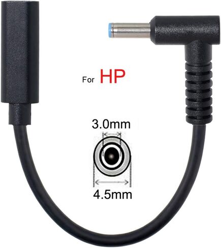 cablecc Type C USB-C Female Input to DC 5.5x2.1mm Power PD Charge Cable fit for Laptop 18-20V in Saudi Arabia