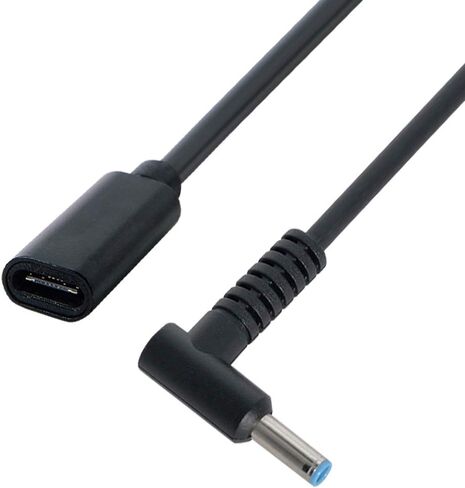 cablecc Type C USB-C Female Input to DC 5.5x2.1mm Power PD Charge Cable fit for Laptop 18-20V in Saudi Arabia