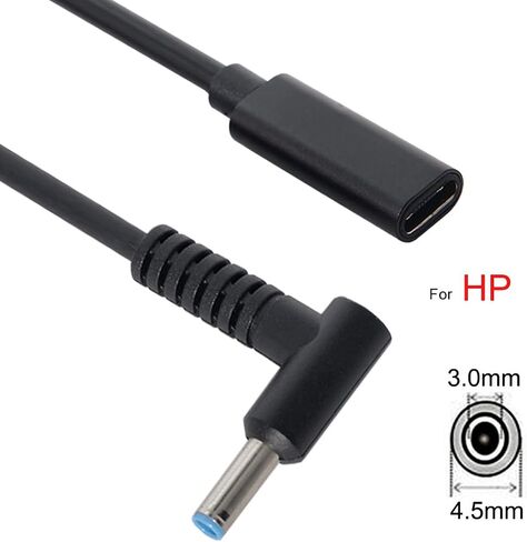 cablecc Type C USB-C Female Input to DC 5.5x2.1mm Power PD Charge Cable fit for Laptop 18-20V in Saudi Arabia