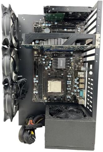 حامل هيكل مفتوح للكمبيوتر الصناعي ATX كرف اللوحة الأم جهاز تعدين تشفير Bitcoin Miner in Kuwait