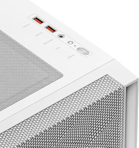 PCCOOLER CPS - C3D510 ARGB White - حقيبة سطح المكتب للألعاب مع 3 مراوح ARGB - E-ATX/ATX/M-ATX/ITX - دعم بطاقات الرسومات 375 مم - دعم مبرد سائل - معدن SPCC (C3-D510WHP3-GL) in Kuwait