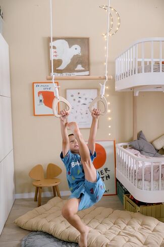 أرجوحة كيندرفيتس مع حلقات للأطفال | يساعد على تطوير مهارات التوازن والتنسيق | العمر 3+ in Kuwait