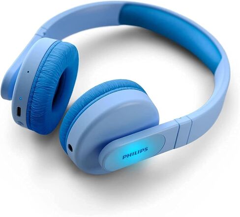 PHILIPS K4206 Kids Wireless On-Ear Headphones, Bluetooth + Cable Connection, 85dB Limit for Safer Hearing, Built-in Mic, 28 Hours Play time, Parental Controls via Headphones in Saudi Arabia