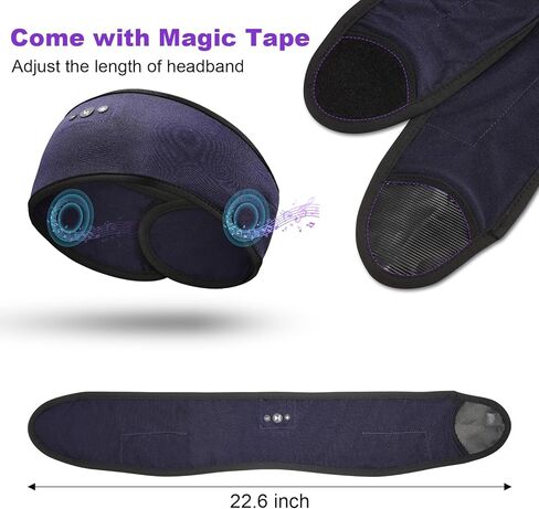 Headband Headphones for Small Head Size, Adjustable Bluetooth Headband, Wireless Bluetooth Headband Headphones for Sleeping, Running, Insomnia, Sleep Mask with Stereo Speakers, Cool Gadgets Tech Gifts in Saudi Arabia