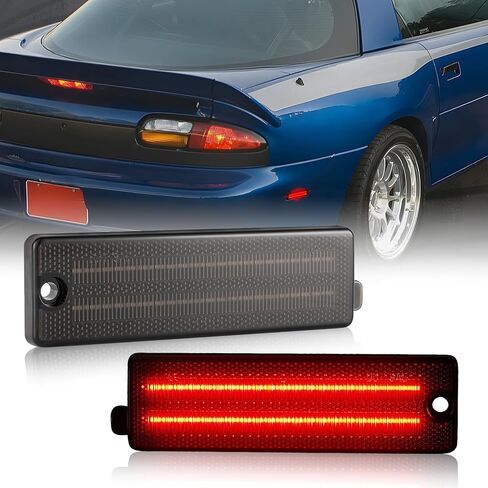 LED Rear Side Marker Lights Replacement for 1993-2002 Chevy Camaro RED Lens Red Led Bumper Side Signal Parking Marker Light Assembly Replace OEM Sidemarker Lamps in Kuwait