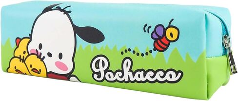 Cute Pencil Pouch for Girls, PU Leather Waterproof Kawaii Pencil Case for Kids with Zipper, Cartoon Anime Pencil Case for School, Kawaii Back to School Supplies, Gift for Over 3 Years Old (M) in Saudi Arabia