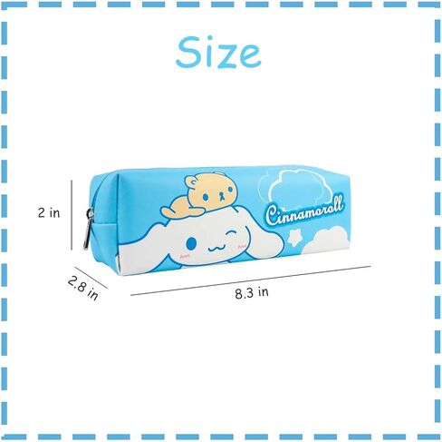 حقيبة أقلام رصاص لطيفة للفتيات، حافظة أقلام كاواي مضادة للماء من جلد البولي يوريثان للأطفال مع سحاب، حافظة أقلام كرتونية للمدرسة، لوازم العودة إلى المدرسة، هدية لأكثر من 3 سنوات (ج) in Kuwait