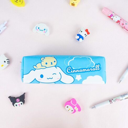 حقيبة أقلام رصاص لطيفة للفتيات، حافظة أقلام كاواي مضادة للماء من جلد البولي يوريثان للأطفال مع سحاب، حافظة أقلام كرتونية للمدرسة، لوازم العودة إلى المدرسة، هدية لأكثر من 3 سنوات (ج) in Kuwait