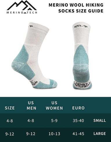 جوارب أنيقة من صوف ميرينو للنساء والرجال - ضرورية للمشي في الهواء الطلق in Kuwait