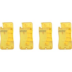 JCBIZ 4PCS Yellow Self-Thread Guide Plastic Sewing Accessories Automatic Needle Threader Easy Needle Threader Tool Sewing Needle Device or Stitching Sewing Machine Quick Needle Threading
