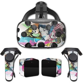 MightySkins Skin Compatible With HTC Vive Full Coverage - Bunny Blues | Protective, Durable, and Unique Vinyl Decal wrap cover | Easy To Apply, Remove, and Change Styles | Made in the USA