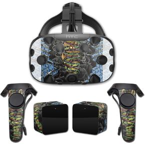 MightySkins Skin Compatible with HTC Vive Full Coverage - Panther Swirl | Protective, Durable, and Unique Vinyl Decal wrap Cover | Easy to Apply, Remove, and Change Styles | Made in The USA