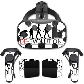 غلاف MightySkins متوافق مع التغطية الكاملة لـ HTC Vive - Deevolution | غطاء ملتف واقٍ ومتين وفريد ​​من نوعه من الفينيل | سهل التطبيق والإزالة وتغيير الأنماط | صنع في الولايات المتحدة الأمريكية