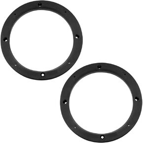 6.5-Inch ABS Speaker Spacer Speaker Spacer Car Speaker Adaptor Speaker Mounting Bracket Ring (Black)-2PCS