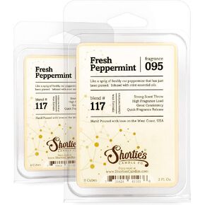 Shortie's Candle Company Christmas Eve Wax Melts Multi Pack - 2 Highly Scented 3 Oz. Bars (6 Oz. Total) - Made with Natural Oils - Christmas & Holiday Air Freshener Cubes Collection