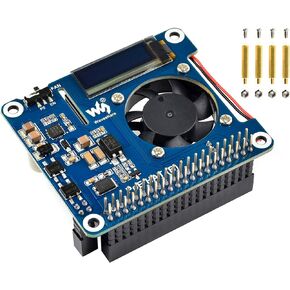 POE HAT (B) for Raspberry Pi 4B/3B+,Power Over Ethernet HAT with 0.91" OLED,Support 802.3af PoE Network,802.3af Power-Sourcing Equipment Required