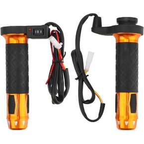 Motorcycle Handlebar Grips 22mm(7/8"), Electric Heated Handlebar Grips, Universal Motorbike Handlebar Grips for Motorcycle, ATV