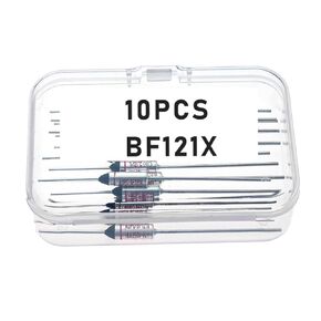 BF121X, BF121X Fuse, BF121, BF121 Fuse, Thermal Fuse BF121X, BF121X, 121 Degree 16A 250V Cutoff TF Pellet Axial Lead Temperature Links (10 Pcs)