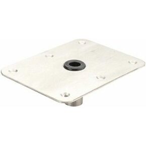 attwood 64839 Lock'N-Pin 3/4" Pin Base - Stainless Steel with Nylon Bushing, Non-Threaded - 4" x 8"