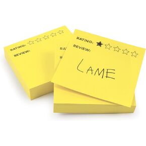 Genuine Fred Over-Rated, Rating Sticky Notes