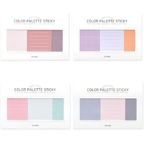 Monolike Color Palette Sticky Plan 300 A Set 4p - Self-Adhesive Memo Pad 50 Sheets