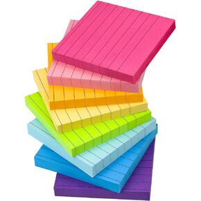 Sticky Notes 3x3, Bright Colors Self-Stick Pads, Easy to Post for Home, Office, School, 8 Pads(100 Sheets/pad)