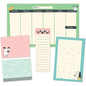 Cat Lover Sticky Note Ensemble Set/Kitten Themed Repositionable Notepad Desk Set / 5 Adorable Designs