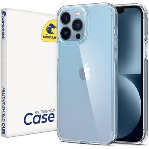 ArmorSuit Hybrid for iPhone 15 Pro Max Case, Shock Proof [Military-Grade Drop Protection] Phone Case for iPhone 15 Pro Max - Clear