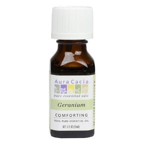 Aura Cacia Essential Oil, Comforting Geranium, 0.5 fluid ounce (Pack of 2)
