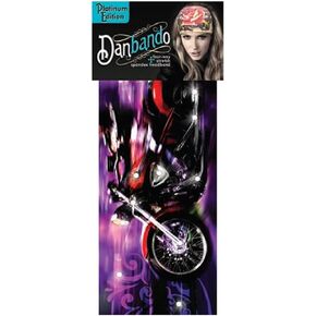 Danbando Headband Head Wrap Bandanna Blue Pink Black White Motorcycle Chopper Biker with Rhinestones 4 Way Spandex Stretch Sweatband,Purple,One Size