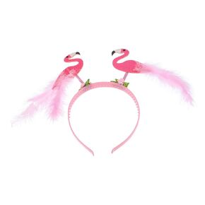 Flamingo Headband Pink Hair Accessories Pink Party Supplies Hawaiian Hair Accessories Tropical Headbands Flamingo Head Band Pink Flamingo Headband Summer Party Supply Party Props