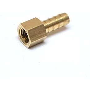 3/8" Hose ID/Hose Barb to 1/4" Female NPT FIP FPT Straight Brass Fitting Fuel/Air/Water/Boat/Gas/Oil WOG