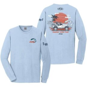 Jeep Wrangler Beachin Good Time Beach Wash Longsleeve T-Shirt for Men