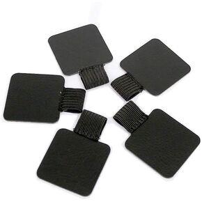 BronaGrand 5pcs Self-adhesive Leather Pen Holder with Elastic Loop for Notebooks, Journals,Calendars and Planners (Black)