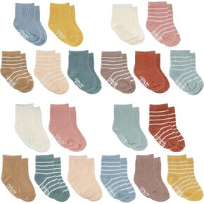 Little Me 20-Pack Newborn Baby Infant & Toddler Unisex Socks, For Baby Girl or Boy, 0-12 & 12-24 Months, Assorted Size Pack in Saudi Arabia