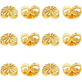 Earring Backs Sterling Silver Hypoallergenic Mixed Extra Earring Backings Butterfly Ear Post Findings Safety for Studs 6 Pairs