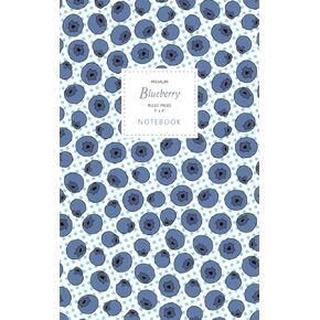 Blueberry Notebook - Ruled Pages - 5x8 - Premium: (Yellow Spot Edition) Fun notebook 96 ruled/lined pages (5x8 inches / 12.7x20.3cm / Junior Legal Pad / Nearly A5)
