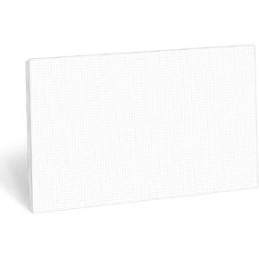 321Done Graph Paper Notepad - Ledger Size (11" x 17") 50 Sheets - 0.20" Grid Planning Note Pad - Tear-Off Edge Glued Luxury Smooth Thick Premium Paper - Made in USA - Plain White, Smaller Grids