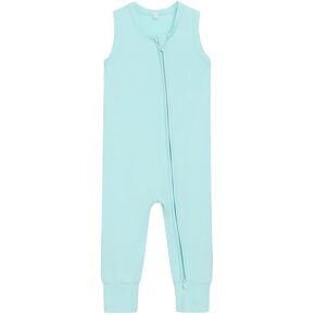 Viscose from Bamboo Baby Footies Summer Sleeveless 2 Way Zipper Rompers Infant Toddler Pajamas Romper Outfits